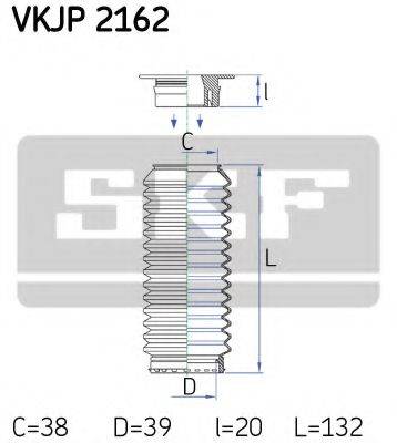 SKF VKJP2162 Комплект пылника, рулевое управление