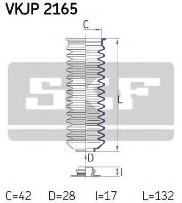 SKF VKJP2165 Комплект пылника, рулевое управление