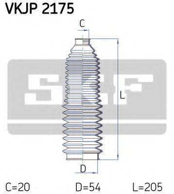 SKF VKJP2175 Комплект пылника, рулевое управление