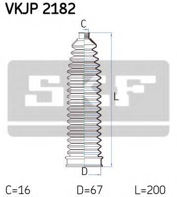 SKF VKJP2182 Комплект пылника, рулевое управление