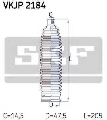 SKF VKJP2184 Комплект пылника, рулевое управление