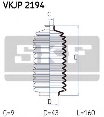 SKF VKJP2194 Комплект пылника, рулевое управление