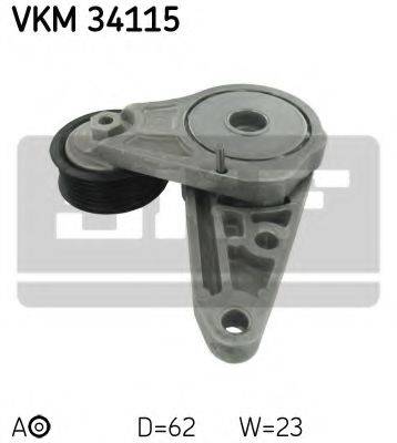 SKF VKM34115 Натяжной ролик, поликлиновой  ремень