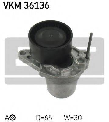 SKF VKM36136 Натяжной ролик, поликлиновой  ремень