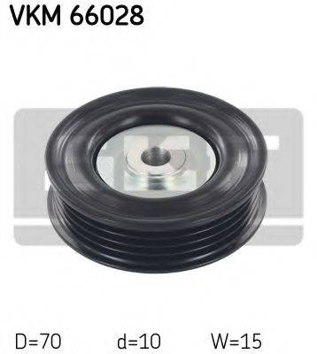 SKF VKM66028 Паразитный / ведущий ролик, поликлиновой ремень