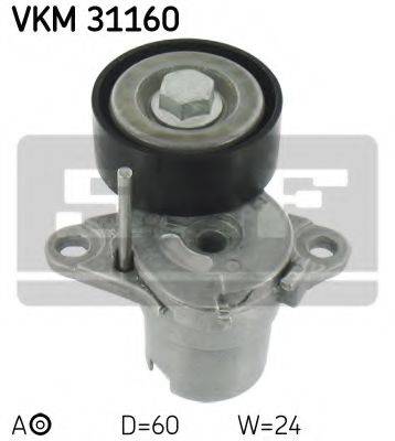 SKF VKM31160 Натяжной ролик, поликлиновой  ремень