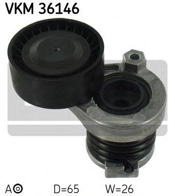 SKF VKM36146 Натяжной ролик, поликлиновой  ремень