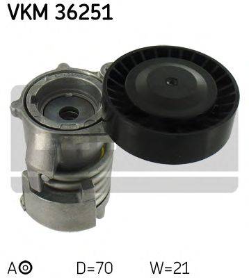 SKF VKM36251 Натяжной ролик, поликлиновой  ремень