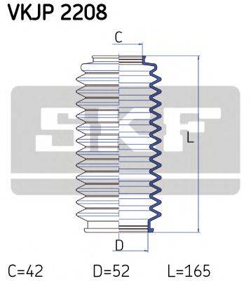 SKF VKJP2208 Комплект пылника, рулевое управление