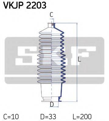 SKF VKJP2203 Комплект пылника, рулевое управление