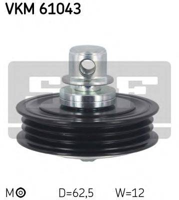 SKF VKM61043 Натяжной ролик, поликлиновой  ремень