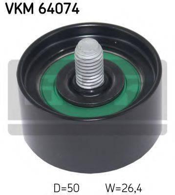 SKF VKM64074 Паразитный / ведущий ролик, поликлиновой ремень