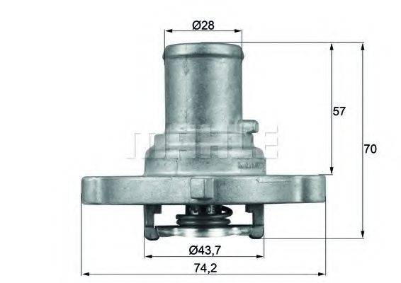 BEHR TI12287D Термостат, охлаждающая жидкость