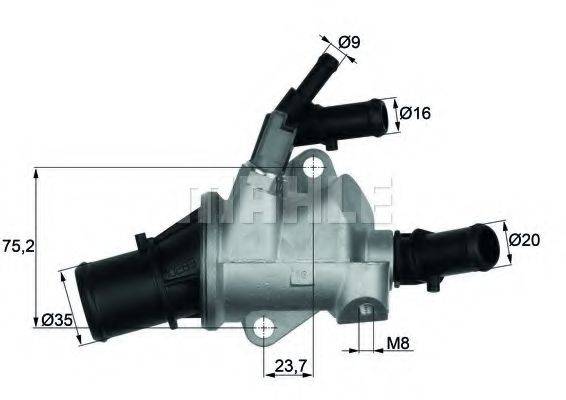 BEHR TI14888 Термостат, охлаждающая жидкость