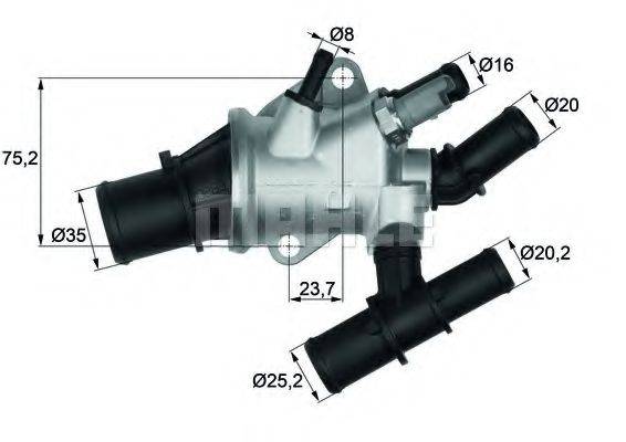 BEHR TI15588 Термостат, охлаждающая жидкость