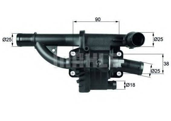 BEHR TH4083 Термостат, охлаждающая жидкость