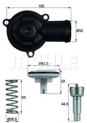BEHR TI22087D Термостат, охлаждающая жидкость
