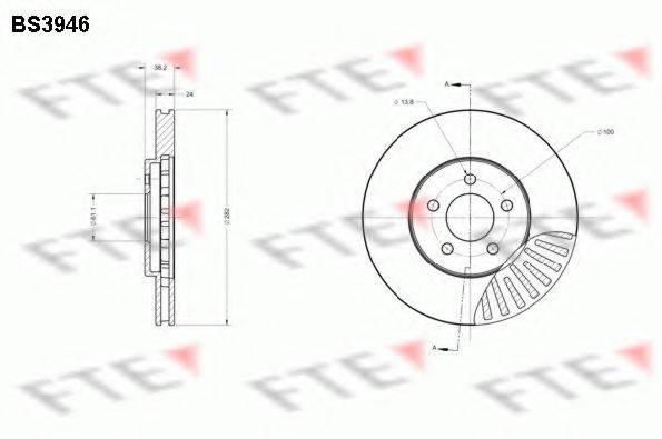 FTE BS3946 Тормозной диск