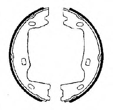 FTE BB1098A5 Комплект тормозных колодок, стояночная тормозная система