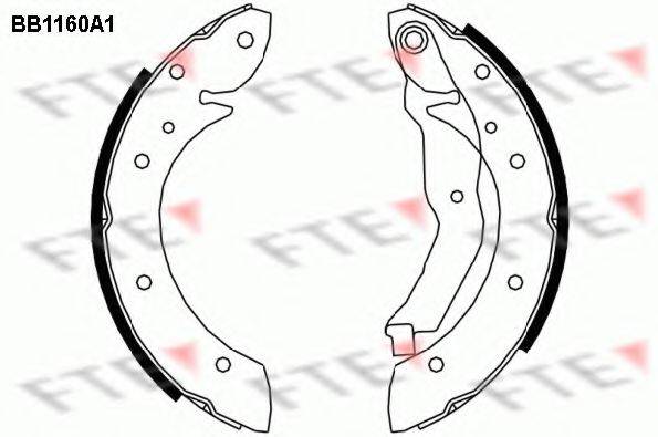 FTE BB1160A1 Комплект тормозных колодок