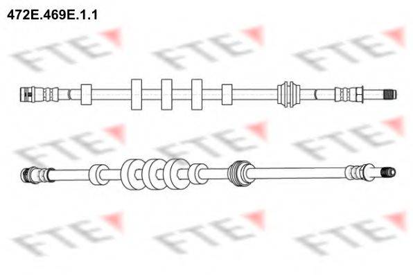 FTE 472E469E11 Тормозной шланг