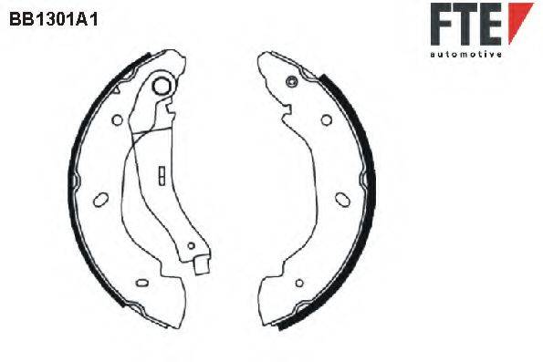 FTE BB1301A1 Комплект тормозных колодок