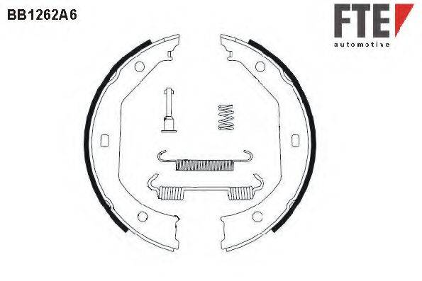 FTE BB1262A6 Комплект тормозных колодок, стояночная тормозная система