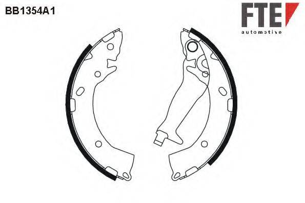 FTE BB1354A1 Комплект тормозных колодок