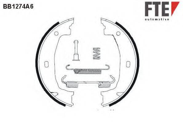 FTE BB1274A6 Комплект тормозных колодок, стояночная тормозная система