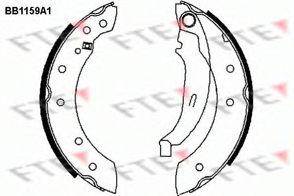 FTE BB1159A1 Комплект тормозных колодок