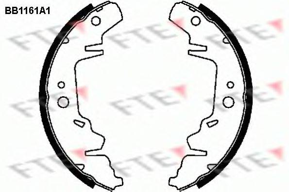 FTE BB1161A1 Комплект тормозных колодок