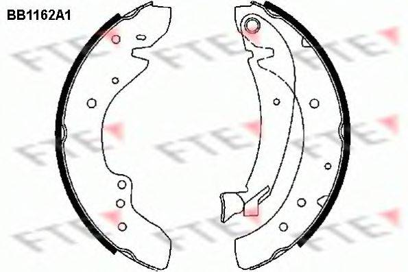 FTE BB1162A1 Комплект тормозных колодок