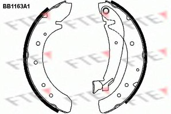 FTE BB1163A1 Комплект тормозных колодок