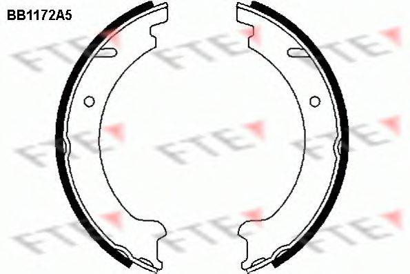 FTE BB1172A5 Комплект тормозных колодок, стояночная тормозная система