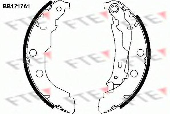 FTE BB1217A1 Комплект тормозных колодок