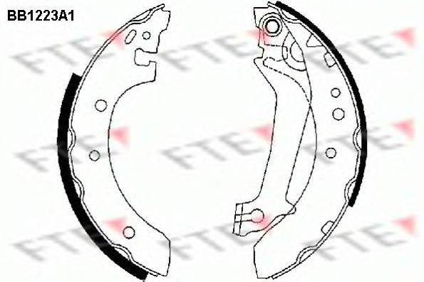 FTE BB1223A1 Комплект тормозных колодок