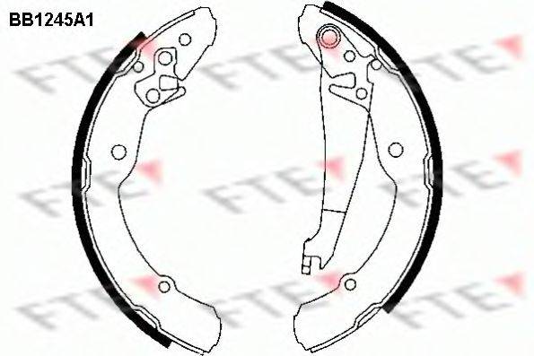 FTE BB1245A1 Комплект тормозных колодок
