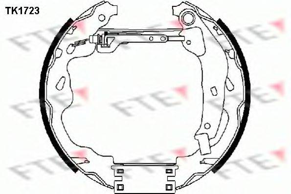 FTE TK1723 Комплект тормозных колодок