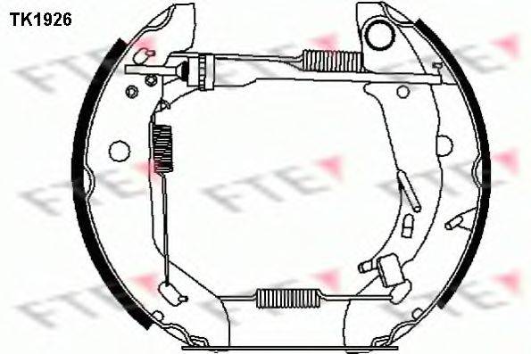 FTE TK1926 Комплект тормозных колодок