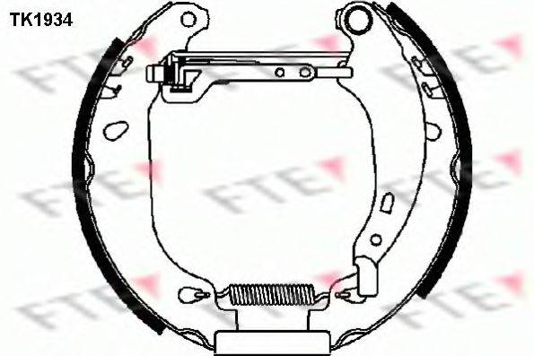 FTE TK1934 Комплект тормозных колодок