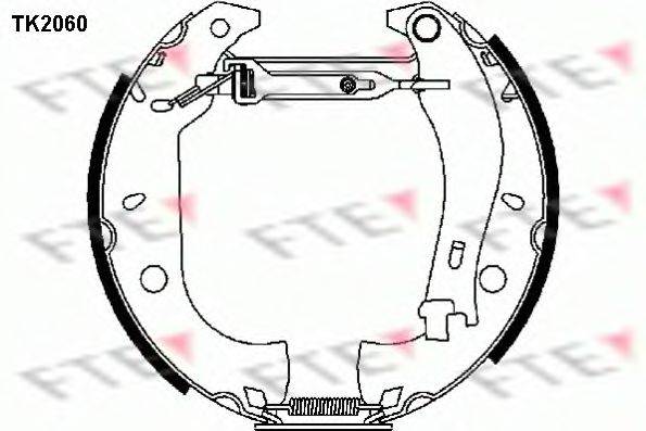 FTE TK2060 Комплект тормозных колодок