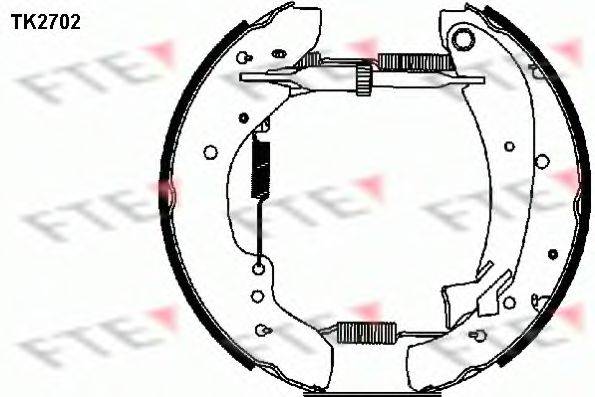 FTE TK2702 Комплект тормозных колодок