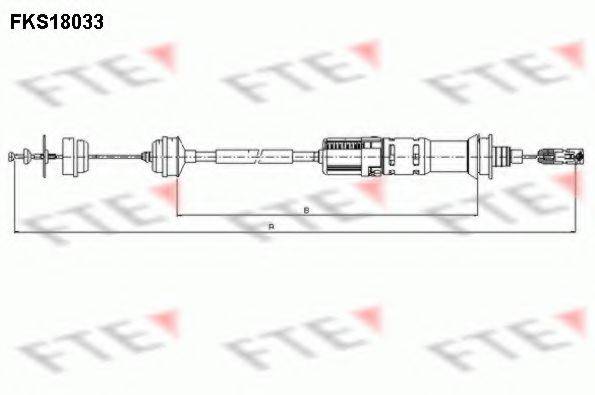 FTE FKS18033 Трос, управление сцеплением