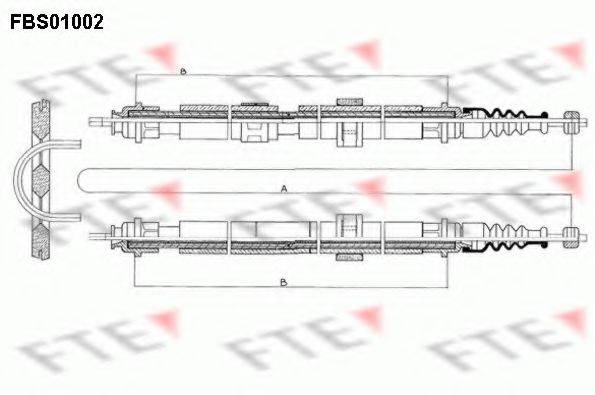 FTE FBS01002 Трос, стояночная тормозная система