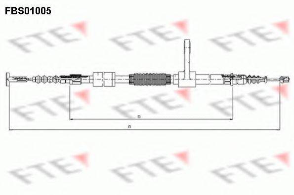FTE FBS01005 Трос, стояночная тормозная система