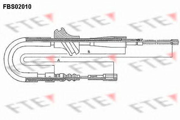 FTE FBS02010 Трос, стояночная тормозная система