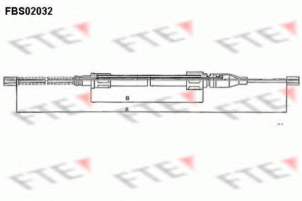 FTE FBS02032 Трос, стояночная тормозная система