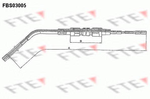 FTE FBS03005 Трос, стояночная тормозная система