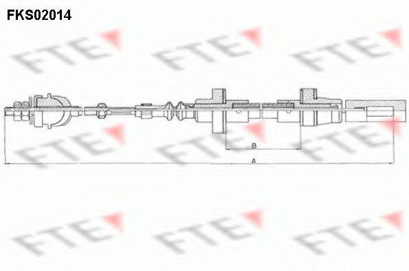 FTE FKS02014 Трос, управление сцеплением