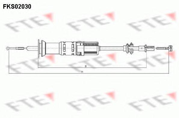 FTE FKS02030 Трос, управление сцеплением